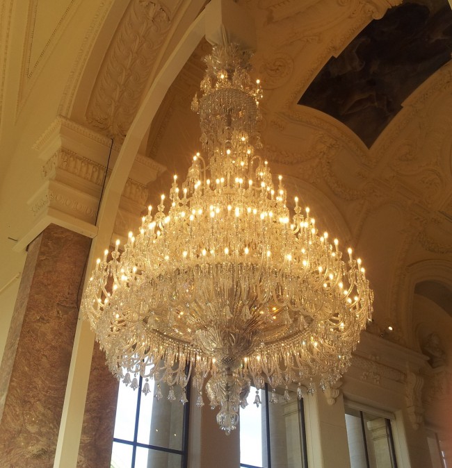 Baccarat Crystal chandelier Exhibition Petit Palais in Paris